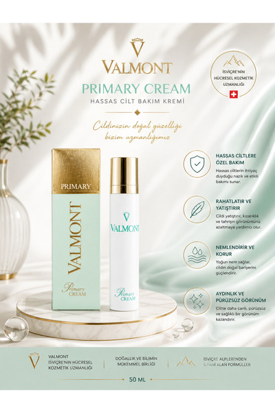 Valmont Primary Cream 50 ml - Intensive Nourishing, Repairing, and Soothing F...