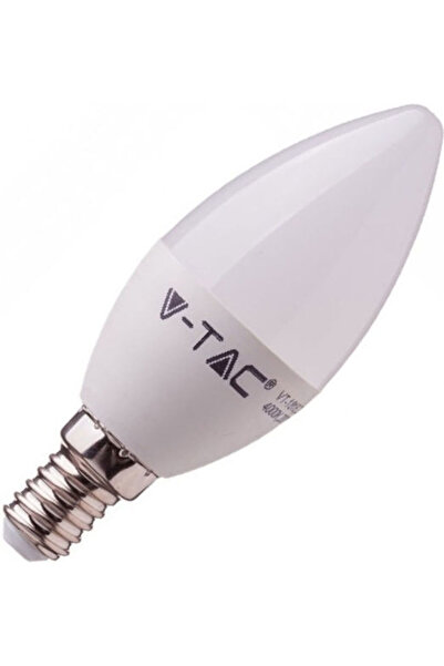 V-TAC Bec LED VT-1855 5.5W 100mm pentru soclu E14 și formă C37 Alb rece 470lm...