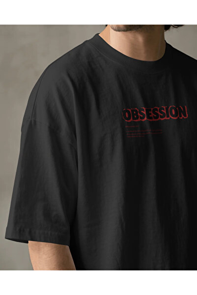buzagi Obsession Regular Unisex Black T-Shirt