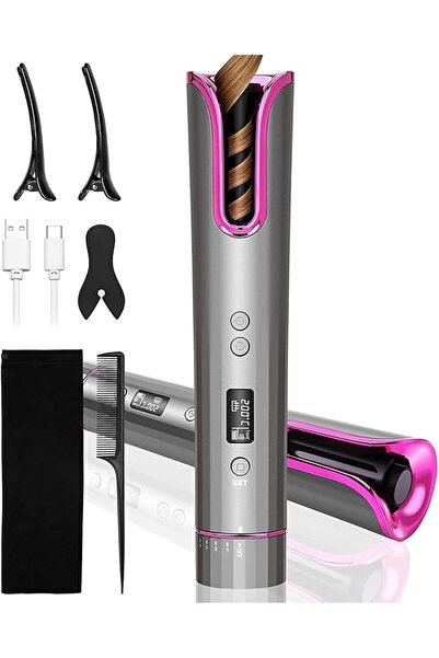 Arabest Cordless Automatic Rotating Hair Curler, Ceramic USB Rechargeable Cur...