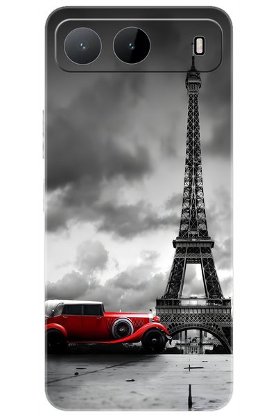 TECNO Spark 40 5G (KM8n) Uyumlu Kılıf Desen Baskılı Silikon Eyfel Kulesi Arab...