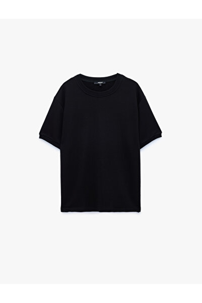 Koton Crew Neck Short Sleeve Basic Oversize T-Shirt