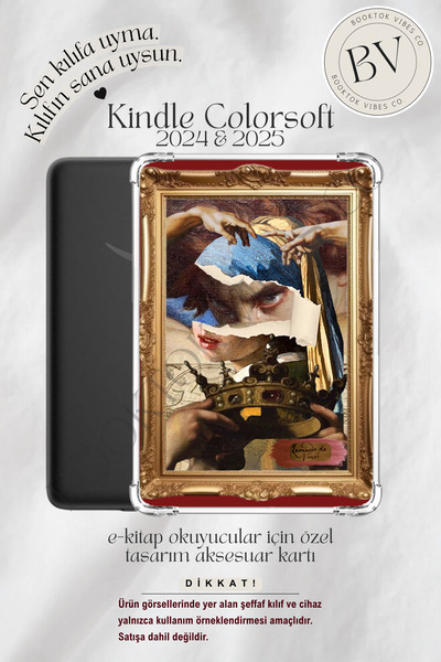 BookTok Vibes Co. Sanat Kolajları Temalı Artsy Insert - Kindle ve Kobo E-Kita...