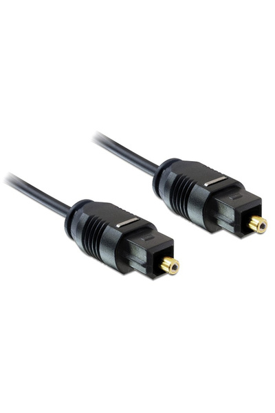 DELOCK καλώδιο ήχου Toslink 82879, gold plated, 2.2 mm, 1m, μαύρο