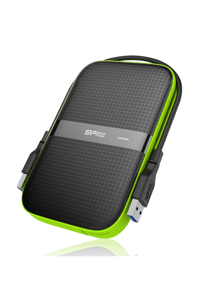 Silicon Power εξωτερικός HDD Armor A60, 2TB, USB 3.2, πράσινος