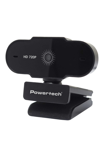 POWERTECH web camera PT-1426, 0.9MP, 720p HD, fixed εστίαση, 1.5m, μαύρη