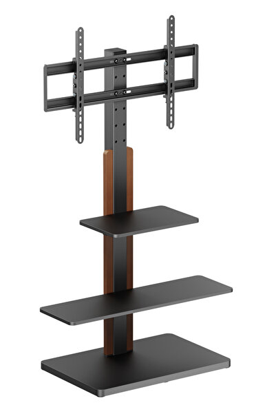 POWERTECH βάση τηλεόρασης δαπέδου PT-1422, 32-75", έως 40kg, με ράφια