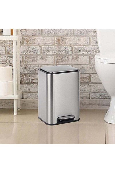 Danube Home Falcon 6L Pedal Bin Stainless Steel With Plastic Inner Bucket For...