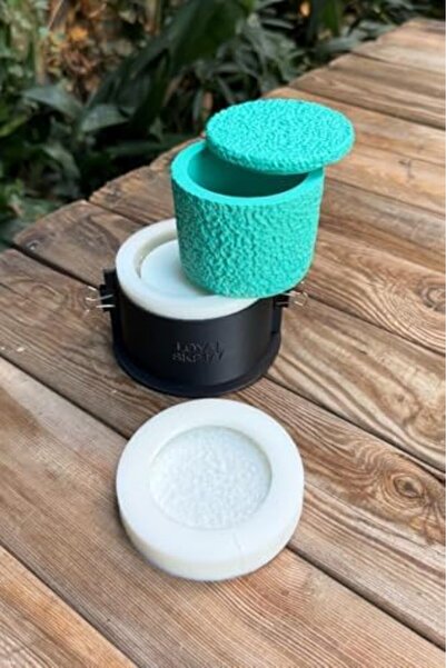 Yıldızan Mrt Shop Loya 1 Circular Covered Tray with Pulley Silicone Cup Mold ...