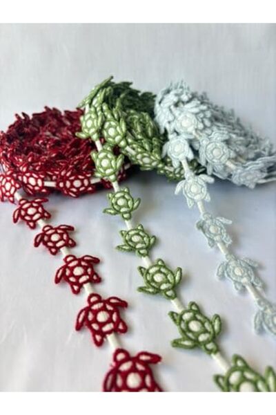 Yıldızan Ysf Shop Turtle Patterned Ribbon Trim |   Decorative Embroidery Acce...