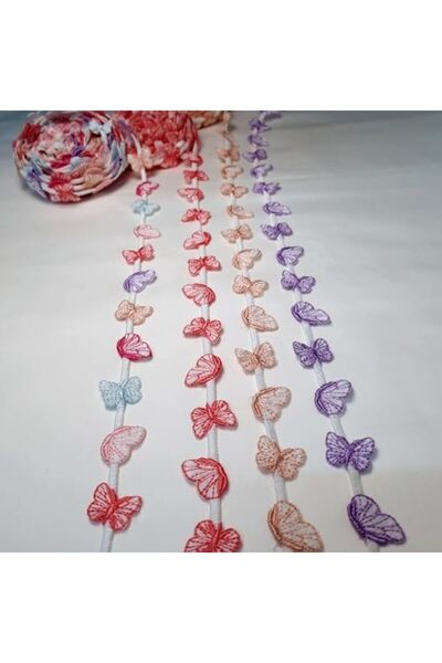 Yıldızan Ysf Shop Butterfly Motif Ribbon Embroidery Model |   Embroidery Acce...