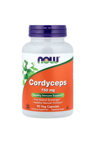 Now Foods Herbal, Cordyceps (Cordyceps sinensis) 750 mg, Healthy Immune Suppo...