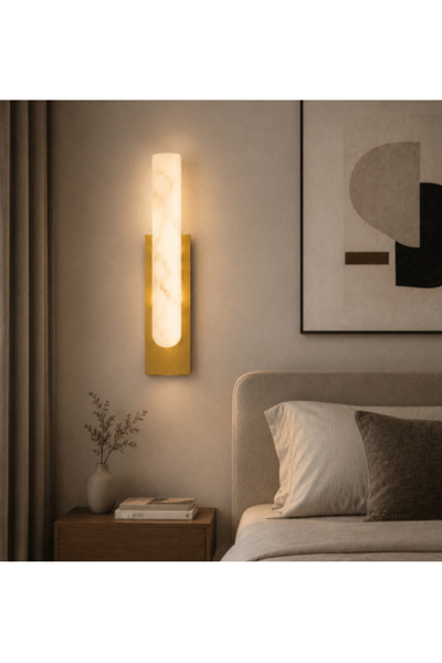 janalightings Golden Marble Interior Applique – Sleek Metal Structure