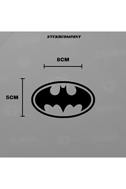 STCKRCO Batman Logo Sticker - Premium Motor ve Kask Sticker Etiket