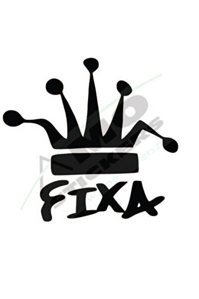 Amo-Stickers Sticker auto FIXA 25cm Gri inchis