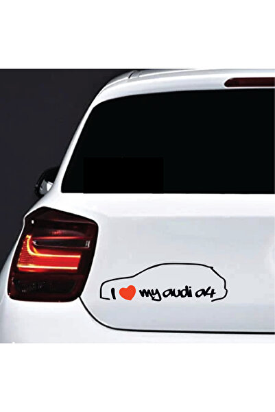 Amo-Stickers Стикер за кола Ауди А4 30см Тъмно сив