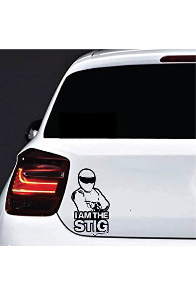 Amo-Stickers Sticker auto I am Stig 30cm Verde