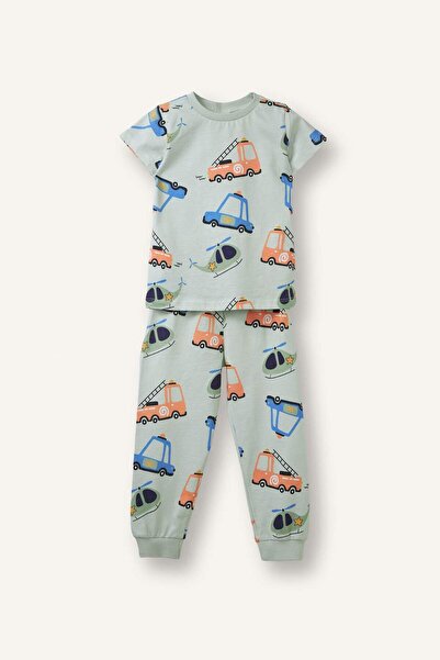 DeFacto 2li Pijama Takımı Erkek Bebek H5618A526AU