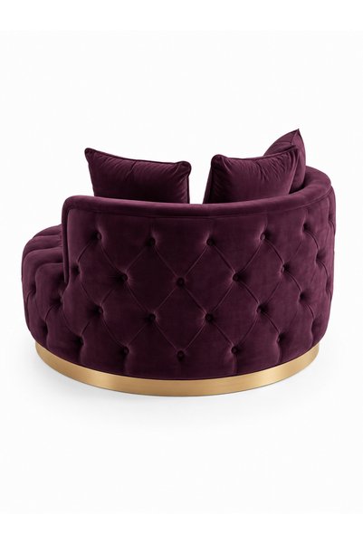 Haliloğlu Chester Zara Berjer 120 cm, Babyface Kumaş, Gold Kasa (Mor) Babyface 14