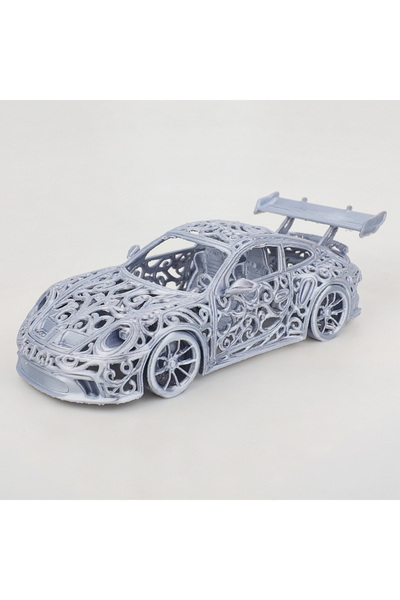 XO Market Porsche 911 GT3 RS Araba Sanat Modeli Saf Gümüş