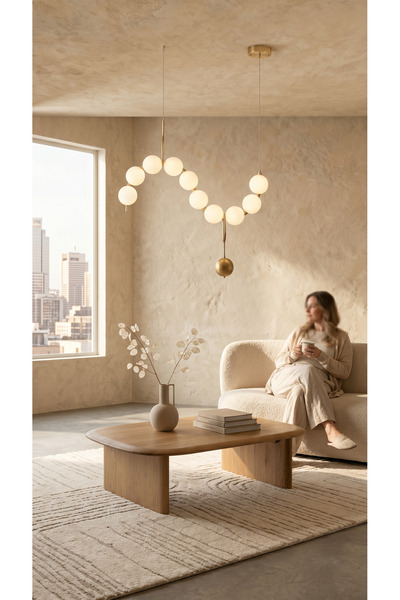Vinner Feasta Modern Kristal Tasarım Avize - Dekoratif Salon ve Yemek Odası A...