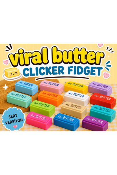 You Toys 1 Adet Sürpriz Renk Clickerli 4oz Butter (Sert Versiyon ) Figür Oyuncak