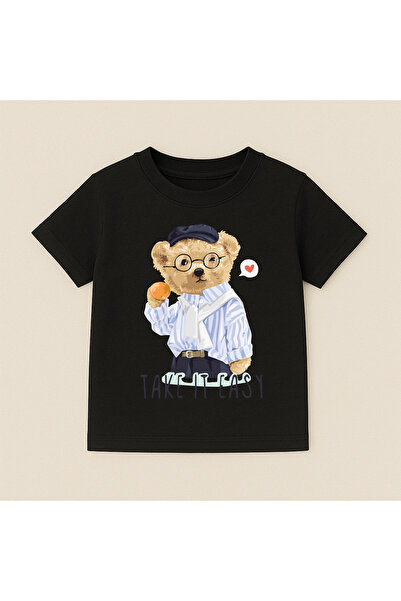 SVART WEAR Παιδικό και εφηβικό μπλουζάκι με στάμπα, βαμβακερό, με κοντό μανίκ...
