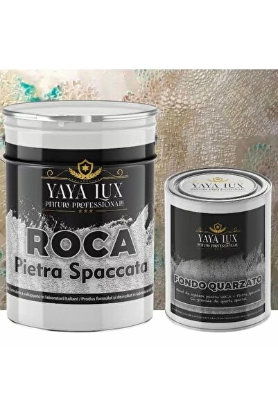 YaYa Color Kit Pietra Spaccata/Piatra Sparta, Roca pentru interior, 24 kg, Fo...