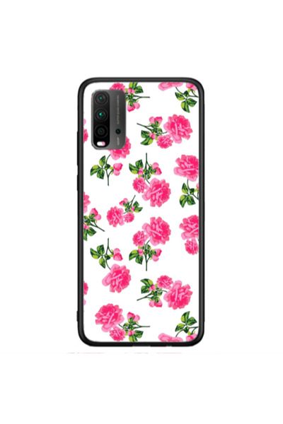 Other Xiaomi Redmi 9T Roses White Black Glossy Θήκη