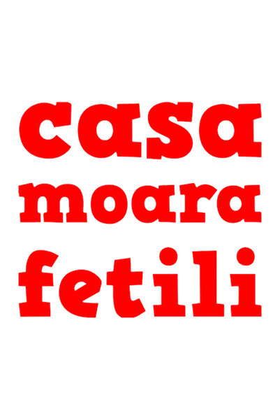 OEM Autocolant decorativ auto  "Casa moara fetili ", 15cm, Roșu