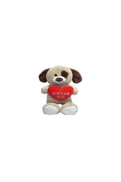 OEM Jucarie de plus Sun-Day caine cu inima multicolor 30cm