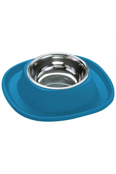 Georplast Soft Touch Stainless Steel Single Bowl Large Blue – 600ml Non-Slip ...
