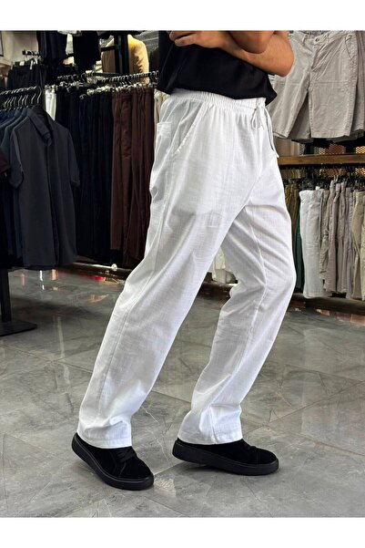 YŞRLİNE COLLECTİON Pantaloni largi din in, supradimensionați, confortabili, c...