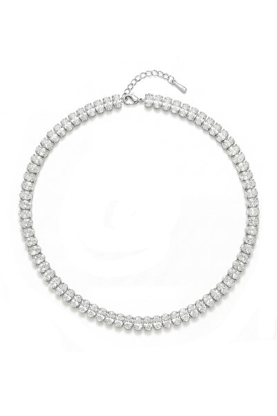 Atelier Duygu 6MM | Choker Oval Cut Su Yolu Kolye