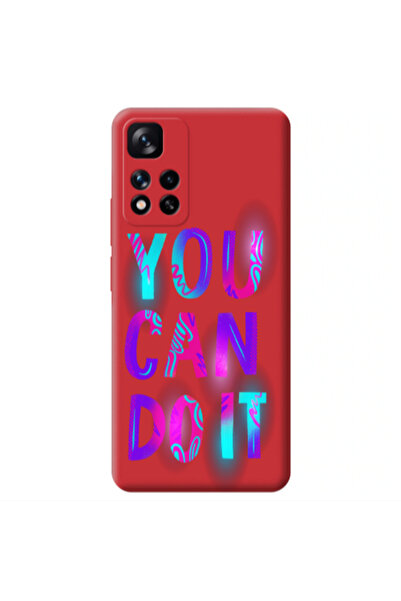 Other Xiaomi Redmi Note 11 Pro 5G You Can Doit Red Colored Silicone TPU Θήκη