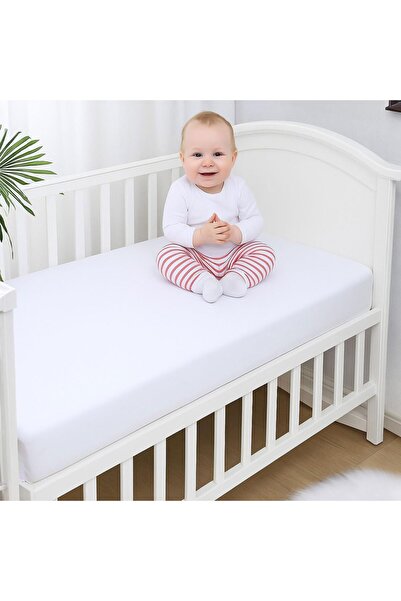 Yıldızan 3K_Store 100% Cotton Combed Cotton, Elastic Full Edge Baby Sheet – O...