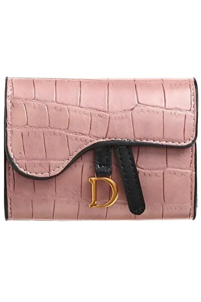 MACVI Portofel compact roz cu design crocodil — Elegant și practic 👜 ✨