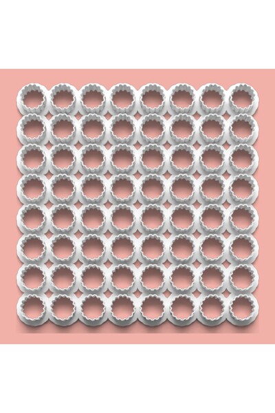 AKTASTORE Multi Dough Cutter Serrated Round Model Cookie and Sugar Dough Mult...