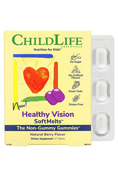 CHILDLIFE ESSENTIALS Healthy Vision SoftMelts 27 tablete masticabile Secom,