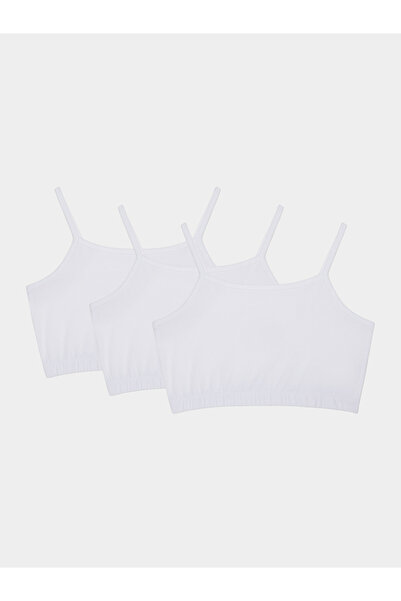 Styli Girls Pack of 3 Sports Bra with Elasticated Straps and Waist