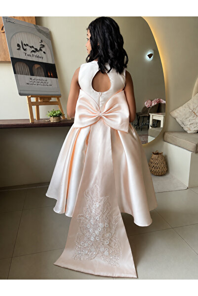 JO FASHION Elafla Pink Dress with Royal Bow