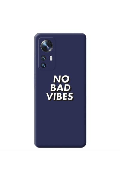 Other Xiaomi Mi 12 No bad vibes Dark blue Colored Silicone TPU Θήκη