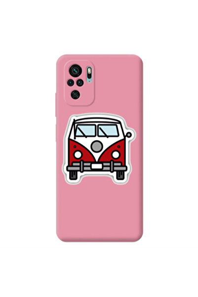 Other Xiaomi Redmi Note 10S Minibus Pink Colored Silicone TPU Θήκη