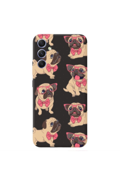 Other Samsung A34 Dog Spectacled Black Colored Silicone TPU Θήκη