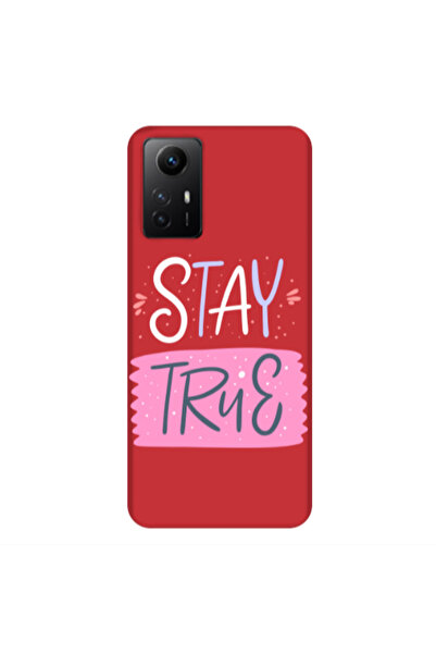 Other Xiaomi Redmi Note 12s Stay True Red Colored Silicone TPU Θήκη