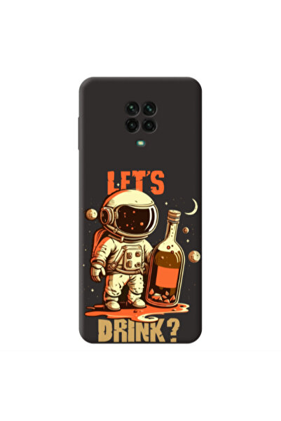 Other Xiaomi Redmi Note 9 Pro Lets drink Black Colored Silicone TPU Θήκη