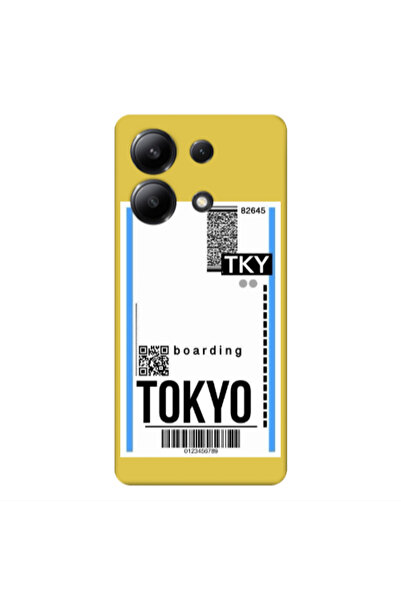 Other Xiaomi Redmi Note 13 4G Tokyo Boarding Yellow Colored Silicone TPU Θήκη