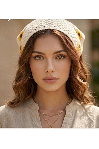 İNCİ ÇEYİZ Vintage Floral Motif Tie-On Summer Bandana