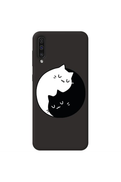 Other Samsung A70 Bundle of love Black Colored Silicone TPU Θήκη