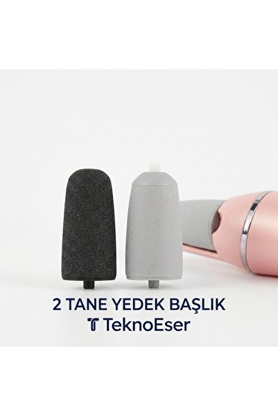 TeknoEser Elektrikli Topuk Törpüsü Yedek Başlığı 2'li Set - Sert ve Orta Törp...